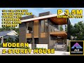 HOUSE DESIGN 14 | 7x7m Small House on 100sqm Lot with 3 Bedrooms and Pool