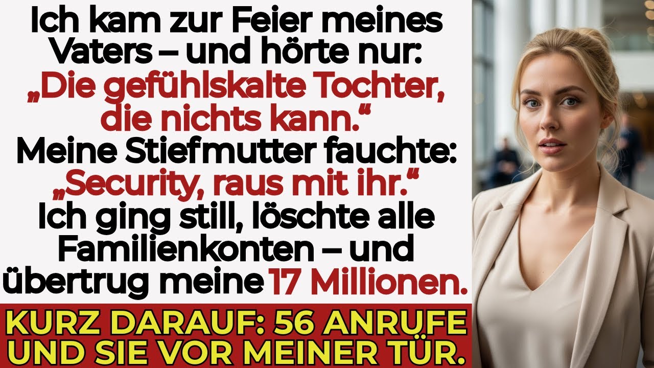 Meine Familie nannte mich „nutzlos“ auf Papas Luxusparty — bis ich 31 % der Firma enthüllte