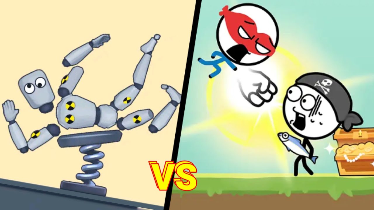 Very Funny Games BREAK THE DANCING DUMMY(Ragdoll Break) vs ATTACK DRAW LINE, Trailer Videos,Part#4.