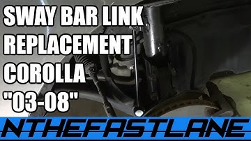 ▶️Sway Bar Link: How To Replace (Corolla Type-S 03-08)🔧