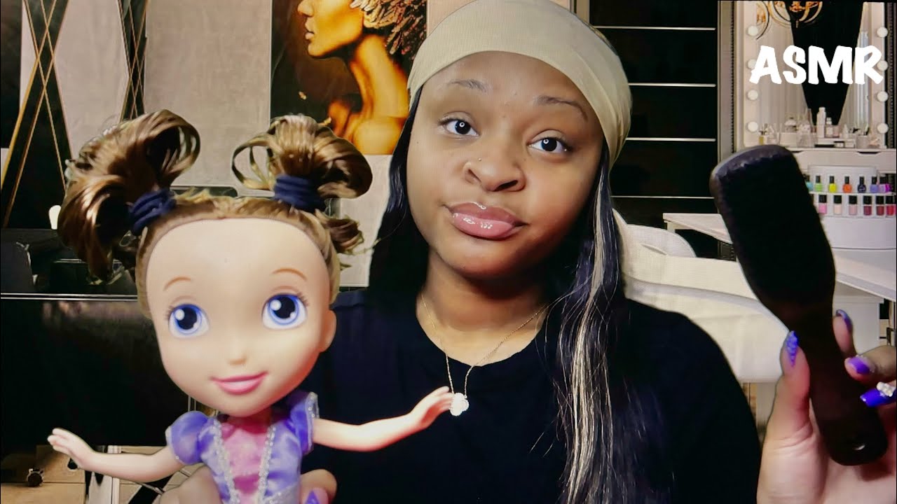 ASMR | Ghetto Hair Salon Role Play W/ NO TALKING & GUM CHEWING! 💆🏽‍♀️