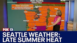 Late summer heat clearing out next week | FOX 13 Seattle