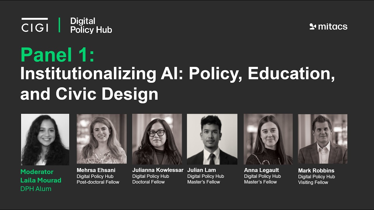 Digital Policy Hub - April 2026 Conference - Panel 1: Institutionalizing AI