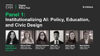 Digital Policy Hub - April 2026 Conference - Panel 1: Institutionalizing AI