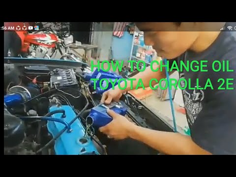 How to Change oil Toyota Corolla 2e