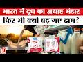 Milk Price Hike: भारत में इतना दूध फिर भी क्यों बढ़े दाम? Amul Milk Price | Milk Price Hike in India
