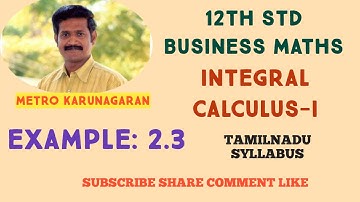 12th Std BM Example 2.3 Evaluate dx/(2x+3)^2