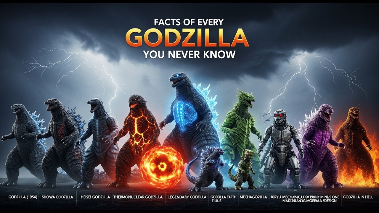 Godzilla All Types Facts of Every Godzilla You Never Know | All Types of Godzilla Facts ...