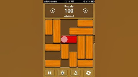 Unblock me solutions advanced level 100