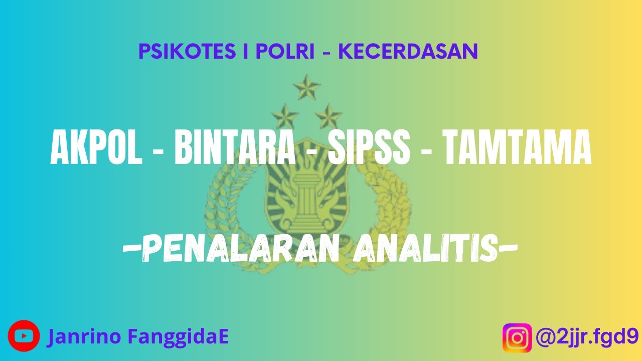 Penalaran Analitis Psikotes POLRI I | Rahasia Menaklukkan Model Perbandingan & Syarat