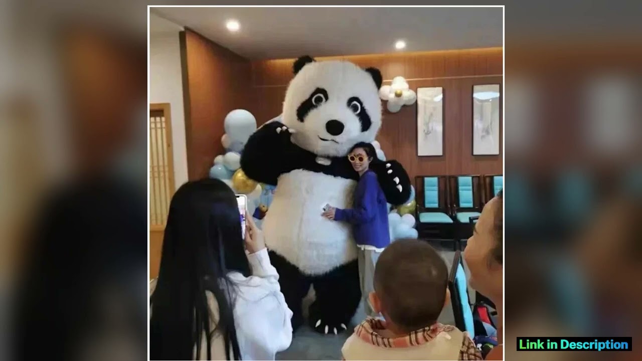 2m26m Giant Inflatable Panda Costume Adult Full Mascot Suit for Events Party Animal Character Cospl