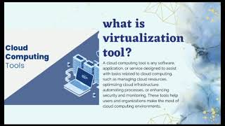 GROUP ASSIGNMENT (VIDEO PRESENTATION) l virtualization Tools and advantages of cloud storage