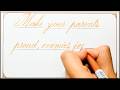 English handwriting practice