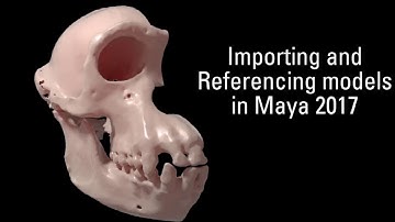 Importing and referencing in Maya 2017