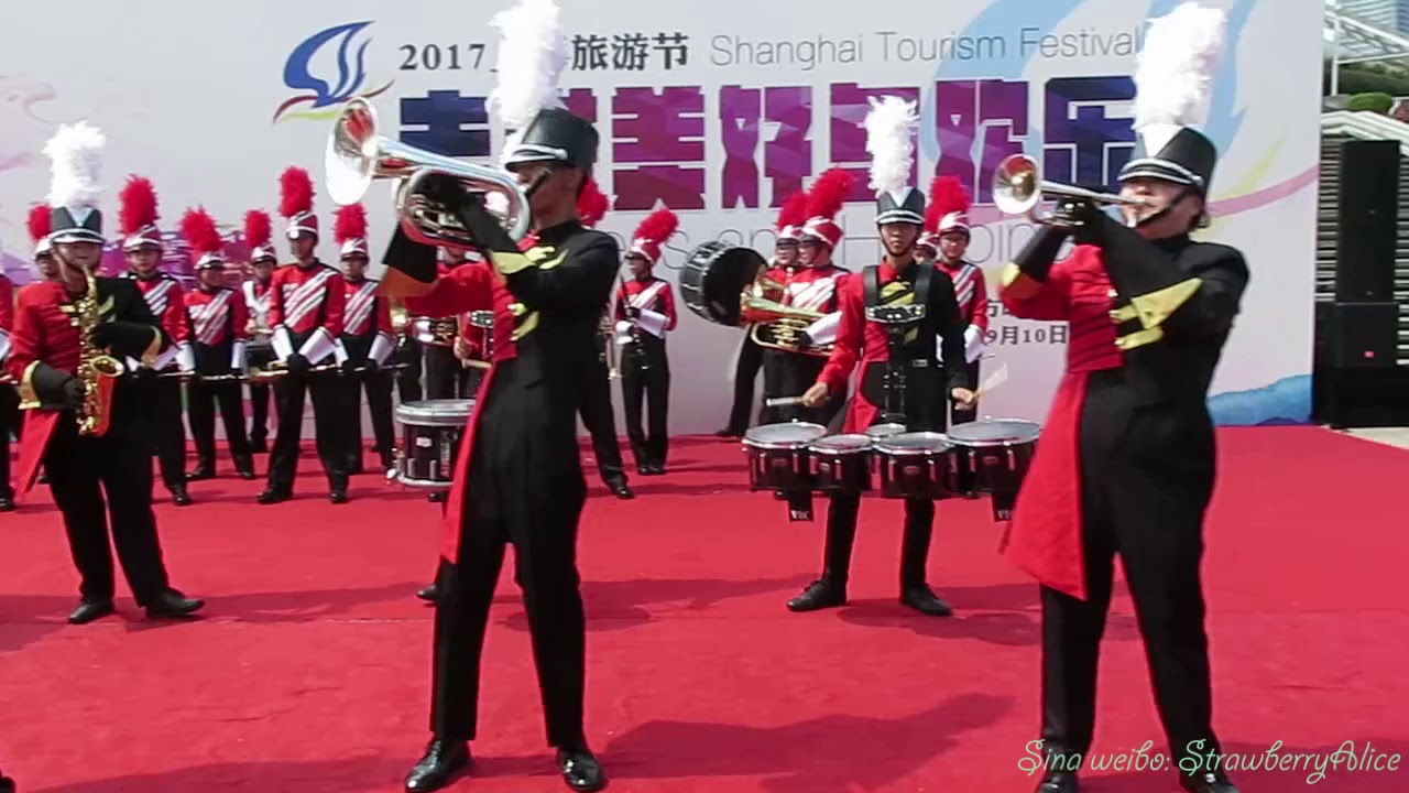 【Strawberry Alice】2017 Shanghai Tourism Festival: 香港少青步操管乐团和香港张沛松纪念中学步操乐团, 12/09.