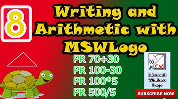 Writing and Arithmetic with MSWLogo | Class 3 Computer Chapter 8 | CBSE COMPUTER