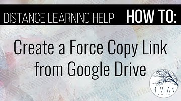 How to create a Force Copy link from Google Drive