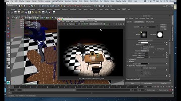 Maya-Lights, Shadows, Raytrace Render