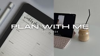 April Plan with Me ft. Modish Has Sprung Mega Sticker Collection | Digital Planning