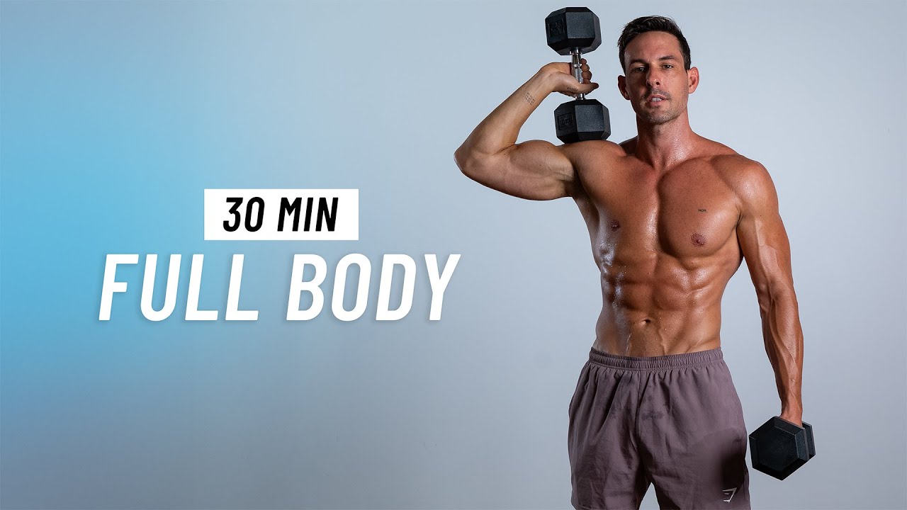 30 Min Full Body Dumbbell Workout - Build Muscle & Strength at Home