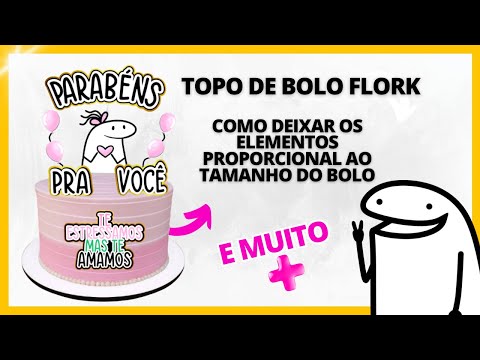 Topo de Bolo Flork Meme