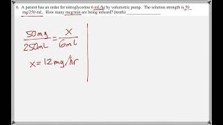 Math 117 : Chapter 20 #6 (Math For Allied Health Tutorial : Titrations)
