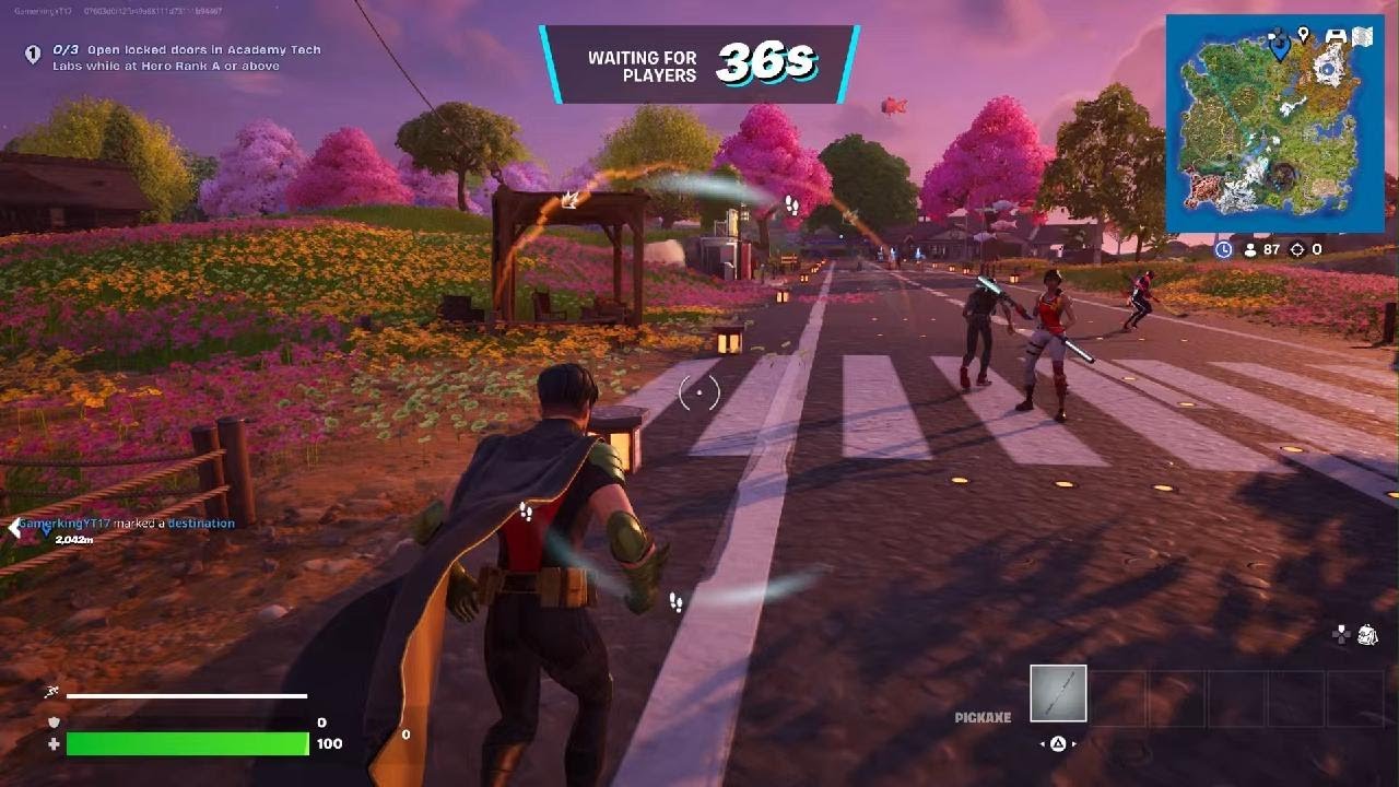 Fortnite tutorial How to get into the super hero training room 