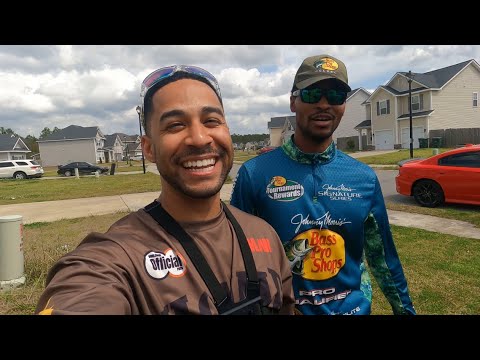 Spawn bass fishing at FT STEWART GA.