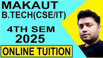 MAKAUT B.Tech 4th semester online tuition 2025 | Best Notes | B.Tech tuition in west bengal