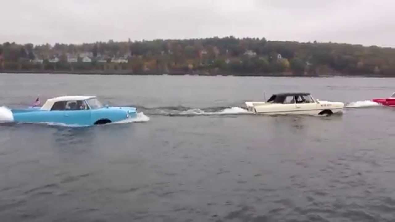 Car boats on Winnipesaukee YouTube