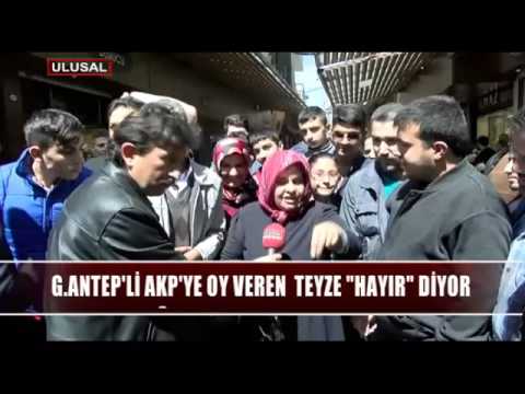 Gaziantep'te AKP'ye oy veren teyze 'hayır' diyor