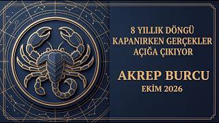 ♏️ Akrep Burcu | Ekim 2026 | 8 Yıllık Döngü Kapanırken Gerçekler Açığa Çıkıyor
