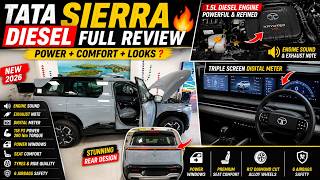 Tata Sierra Diesel Full Review Engine Sound | Exhaust Note | Digital Meter |  Comfort &amp; Safety 2026
