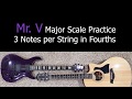 Major Scale Backing Track and Key is in Fourths