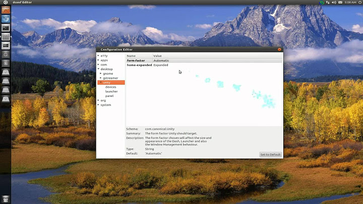 Configure Unity - Dconf Editor - Ubuntu 11.04