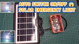 DIY AUTO SWITCH ON/OFF MINI SOLAR EMERGENCY LIGHT #diy #emergencylight #solar