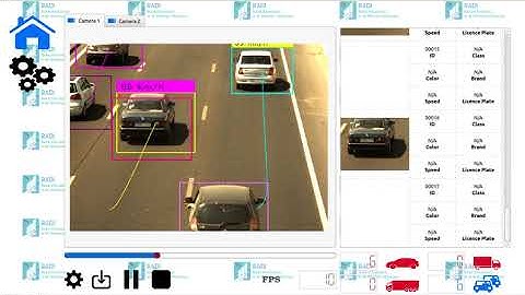 Traffic management using Computer Vision in a highway environment (Rear view - Normal day)