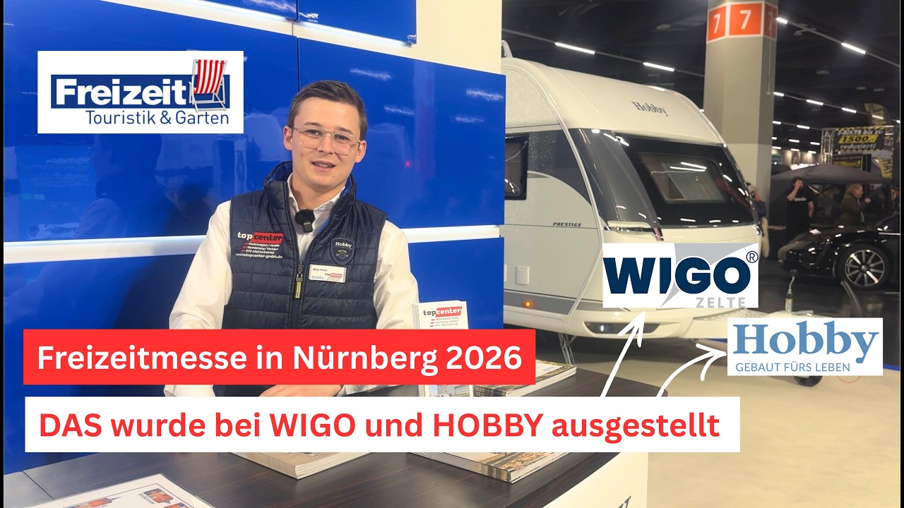 FREIZEITMESSE NÜRNBERG 2026!! DER WIGO & HOBBY STAND | topcentergmbh