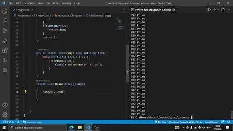 numeros primos en C#
