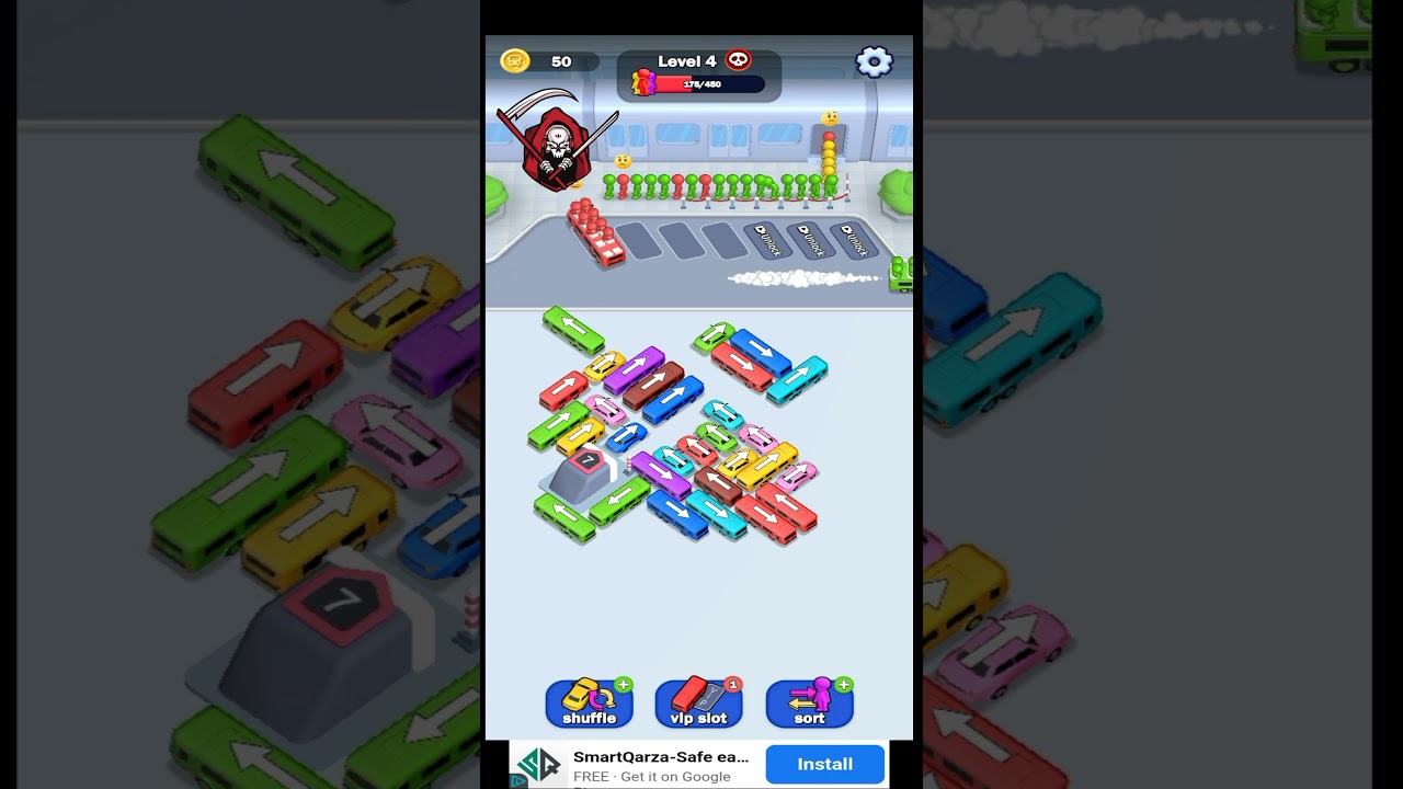 Car Jam 3D - 3D Car Jam - Level 4 1 - Car Game - Car Racing Game - Car Sort Game 