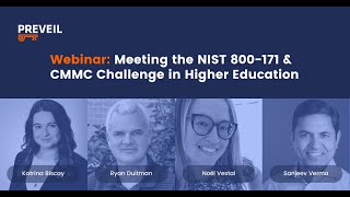 Webinar: Meeting the NIST 800-171 & CMMC Challenge in Higher Education