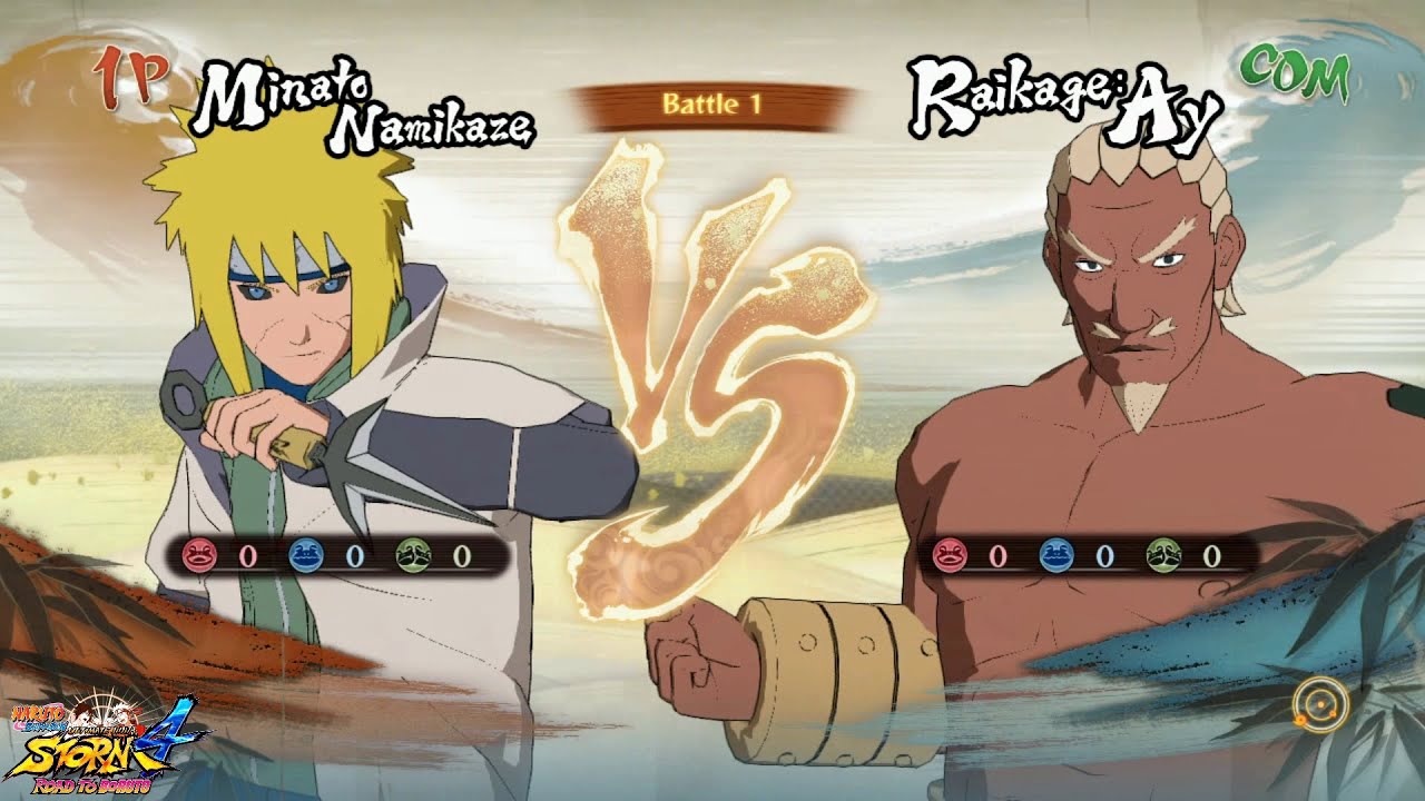 NARUTO SHIPPUDEN ULTIMATE NINJA STORM 4 Minato (Vs). Raikage Ay