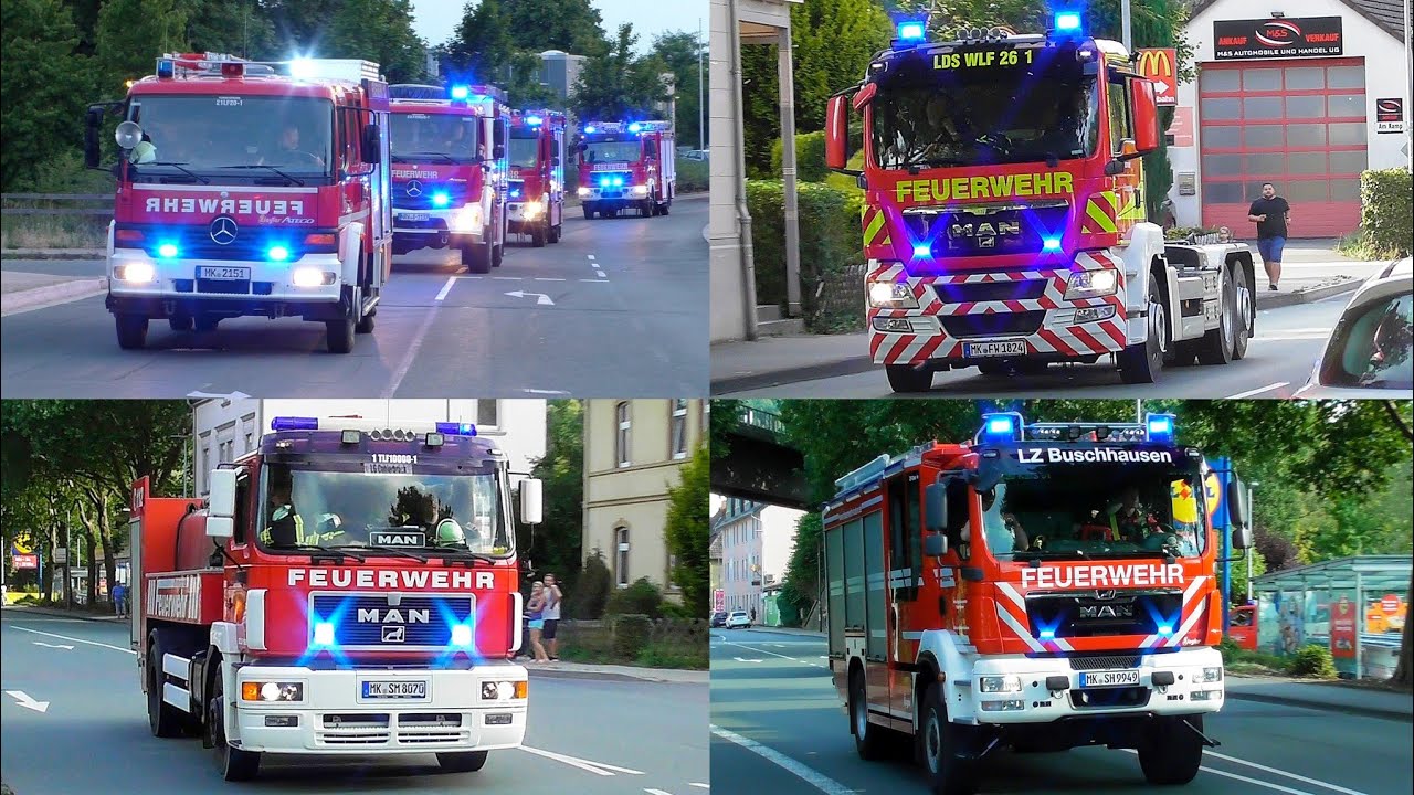 [WALDBRAND in LÜDENSCHEID] Feuerwehren des gesamten Märkischen Kreises rücken an