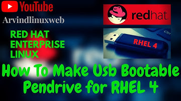 How To Make Usb Bootable Pendrive for RHEL 4