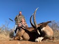 Liezel the first Lady Hunter, to hunt a big Roan bull on Schoongezicht