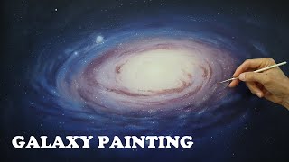 Galaxy painting - how to paint a galaxy