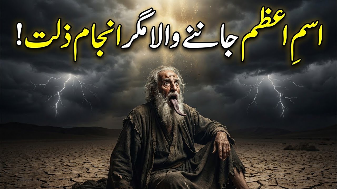 Balam Ban Baaura Ka Abrtanak Anjam | Ism Azm Janne Wala Kise Gumrah Hawa | sucha waqa بلعم بن باعورا