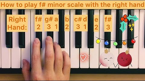 Piano Lesson 76: How to play f# (sharp) minor scale with the right hand 15 times play along tutorial