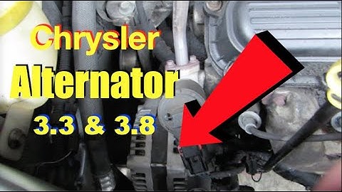 Dynamo vervangen 3.3 en 3.8 Chrysler Town and Country