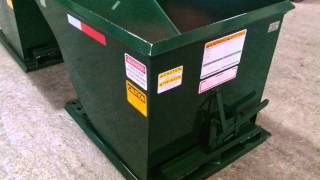 1 Cubic Yard Heavy Duty Steel Dumping Hopper by DFW Container Service